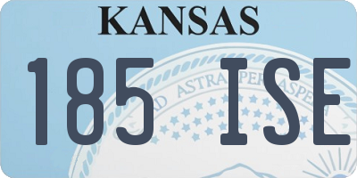 KS license plate 185ISE
