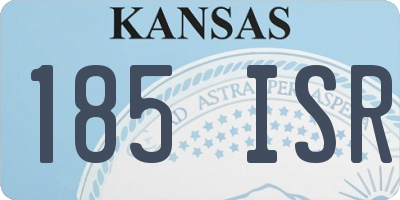 KS license plate 185ISR