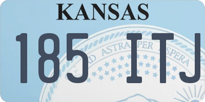 KS license plate 185ITJ