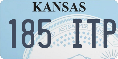 KS license plate 185ITP