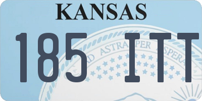 KS license plate 185ITT