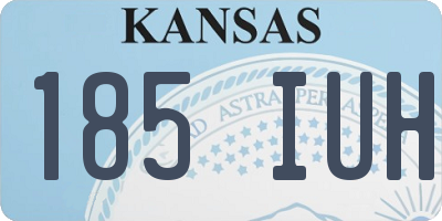 KS license plate 185IUH