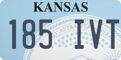 KS license plate 185IVT