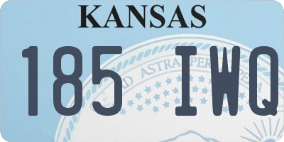 KS license plate 185IWQ