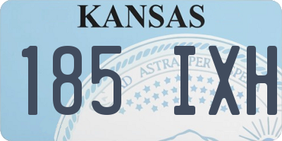 KS license plate 185IXH