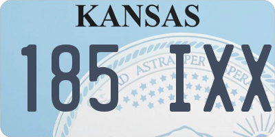 KS license plate 185IXX