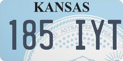 KS license plate 185IYT
