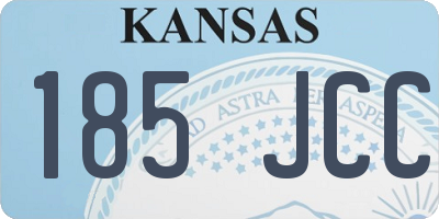 KS license plate 185JCC