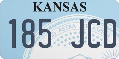 KS license plate 185JCD