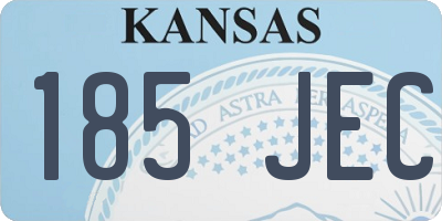KS license plate 185JEC