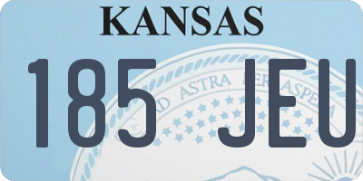 KS license plate 185JEU