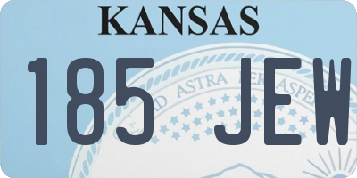 KS license plate 185JEW