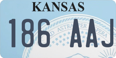 KS license plate 186AAJ