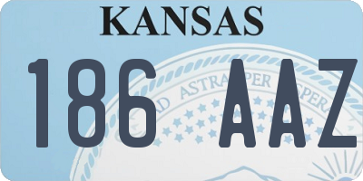 KS license plate 186AAZ