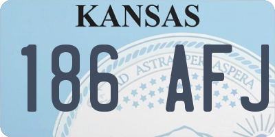 KS license plate 186AFJ