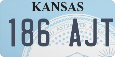 KS license plate 186AJT
