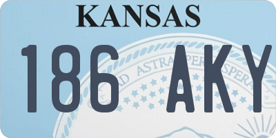 KS license plate 186AKY