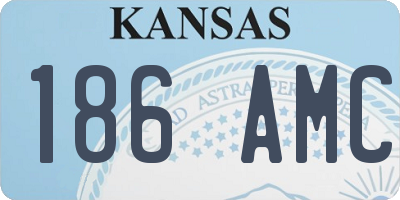 KS license plate 186AMC