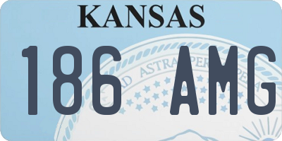KS license plate 186AMG