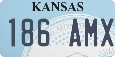 KS license plate 186AMX
