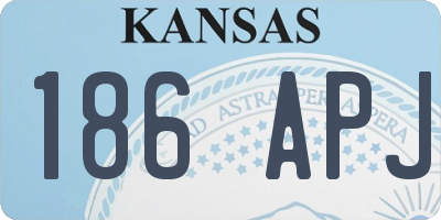 KS license plate 186APJ