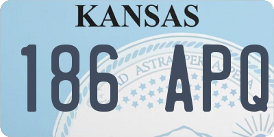 KS license plate 186APQ