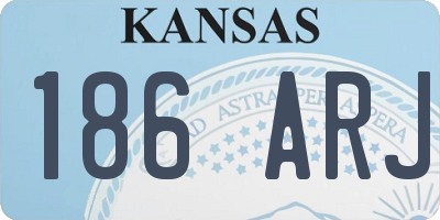 KS license plate 186ARJ