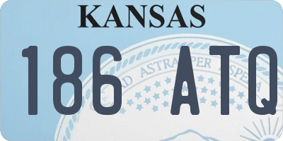 KS license plate 186ATQ