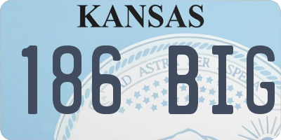 KS license plate 186BIG