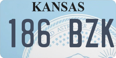 KS license plate 186BZK