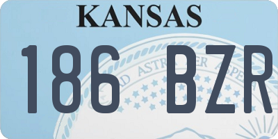 KS license plate 186BZR