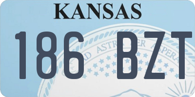 KS license plate 186BZT