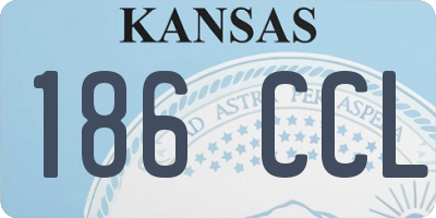 KS license plate 186CCL