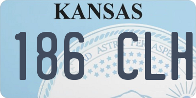 KS license plate 186CLH