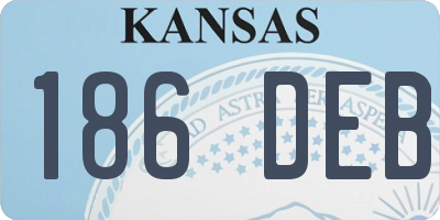 KS license plate 186DEB