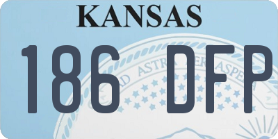 KS license plate 186DFP