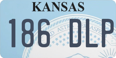 KS license plate 186DLP