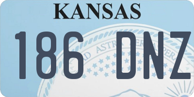 KS license plate 186DNZ