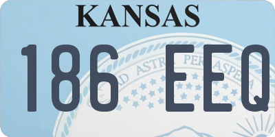 KS license plate 186EEQ
