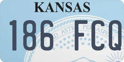 KS license plate 186FCQ