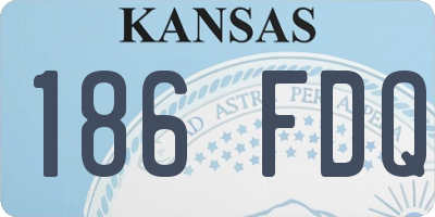 KS license plate 186FDQ