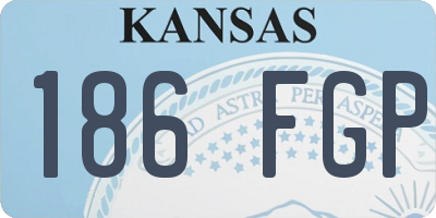 KS license plate 186FGP