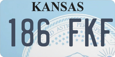 KS license plate 186FKF