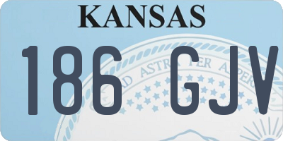 KS license plate 186GJV