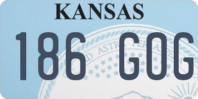 KS license plate 186GOG