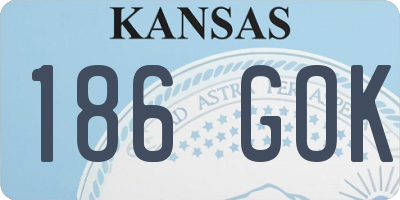 KS license plate 186GOK