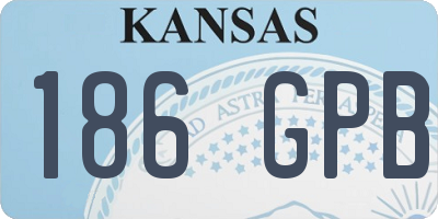 KS license plate 186GPB