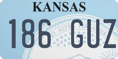 KS license plate 186GUZ