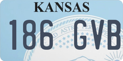 KS license plate 186GVB