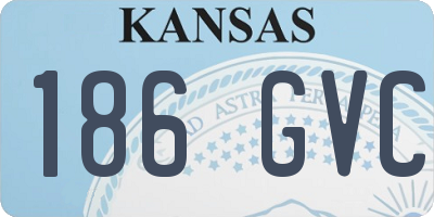 KS license plate 186GVC